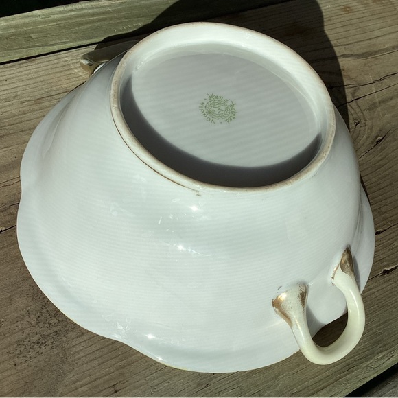 Nippon bowl, hand-painted, 7” in diameter, lovely floral pattern. Vintage. - Picture 7 of 10